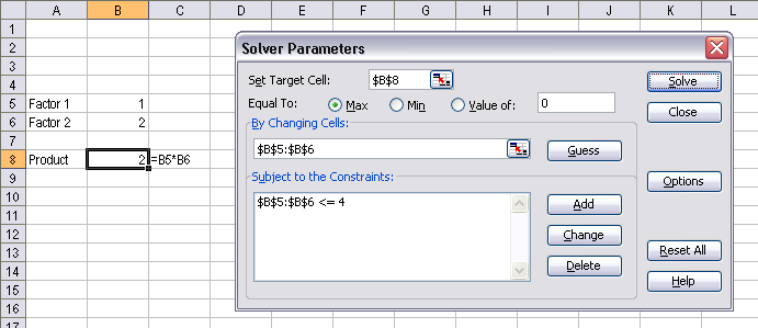 Solver tool on excel 2011 for mac not solving equations